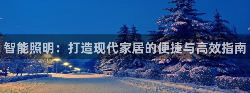 智能照明：打造现代家居的便捷与高效指南