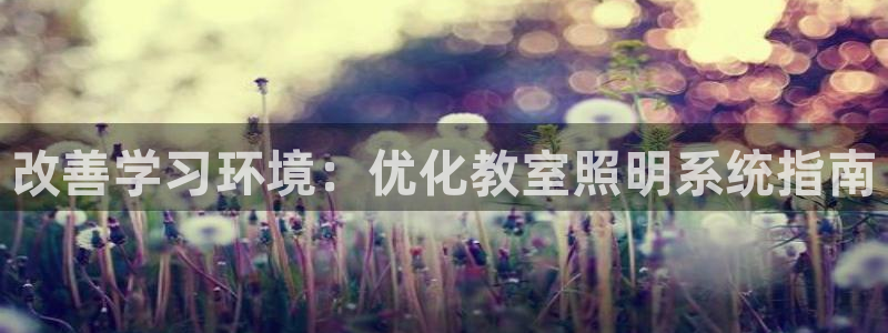 改善学习环境：优化教室照明系统指南