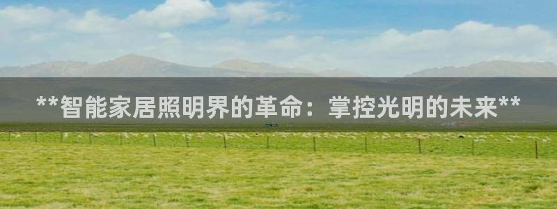 **智能家居照明界的革命：掌控光明的未来**