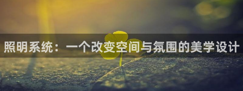 照明系统：一个改变空间与氛围的美学设计