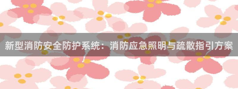 新型消防安全防护系统：消防应急照明与疏散指引方案