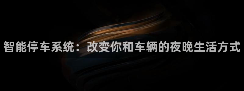 智能停车系统:改变你和车辆的夜晚生活方式