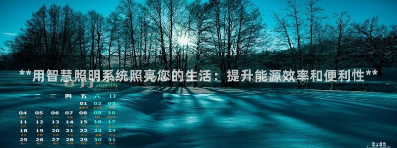 **用智慧照明系统照亮您的生活：提升能源效率和便利性**