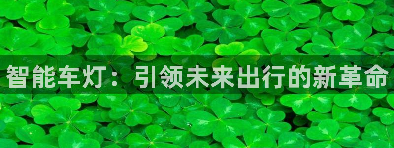 智能车灯：引领未来出行的新革命